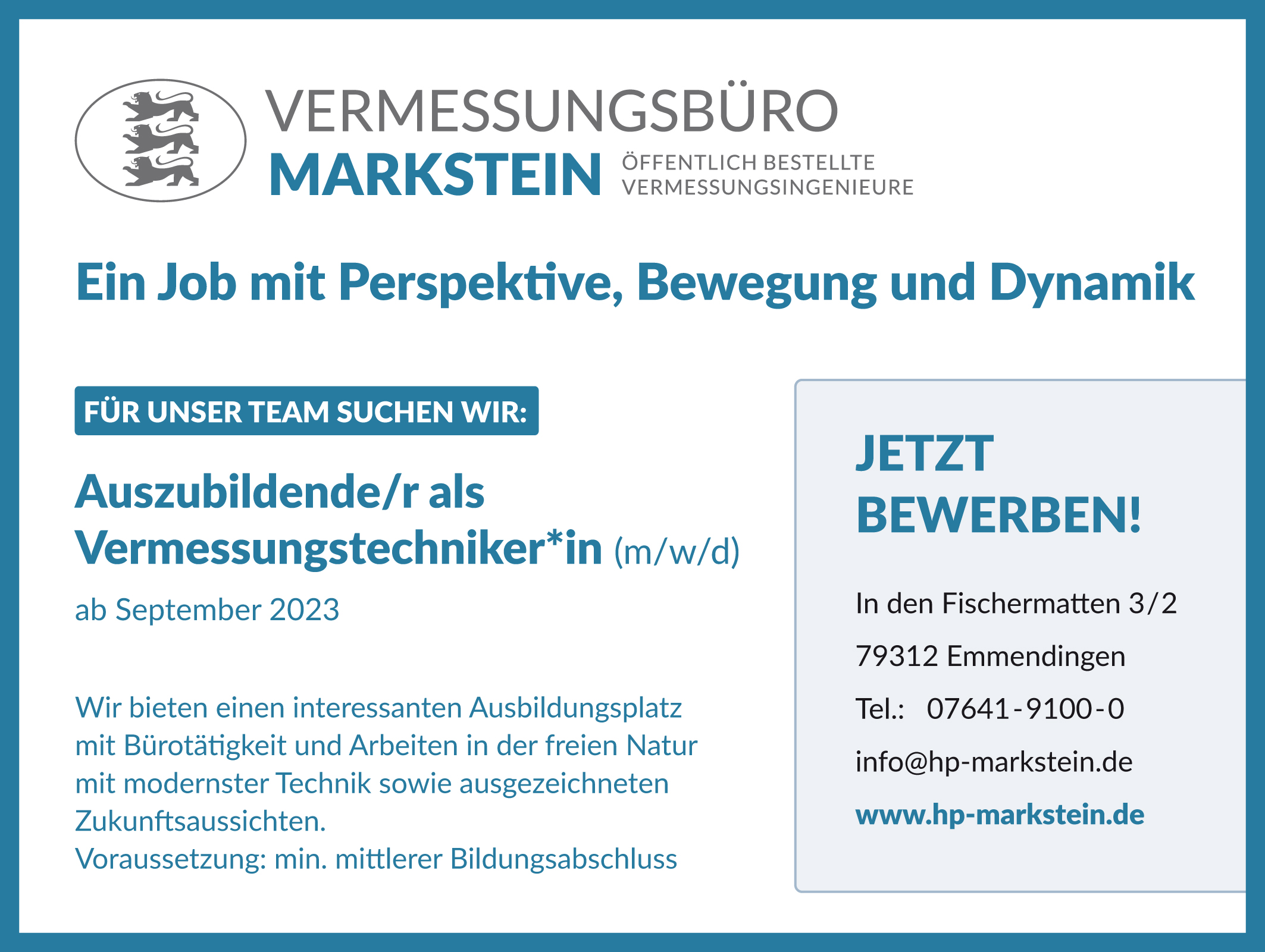 Azubi Vermessungstechniker (Emmendingen-Freiburg)